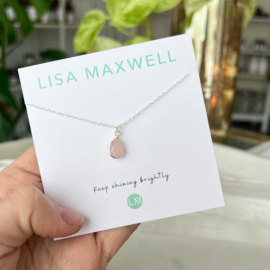 Rose Quartz Silver Necklace | Lisa Maxwell