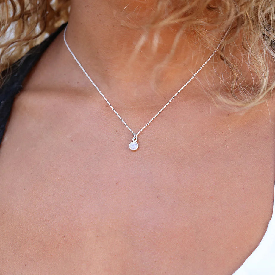 Moonstone Silver Necklace | Lisa Maxwell