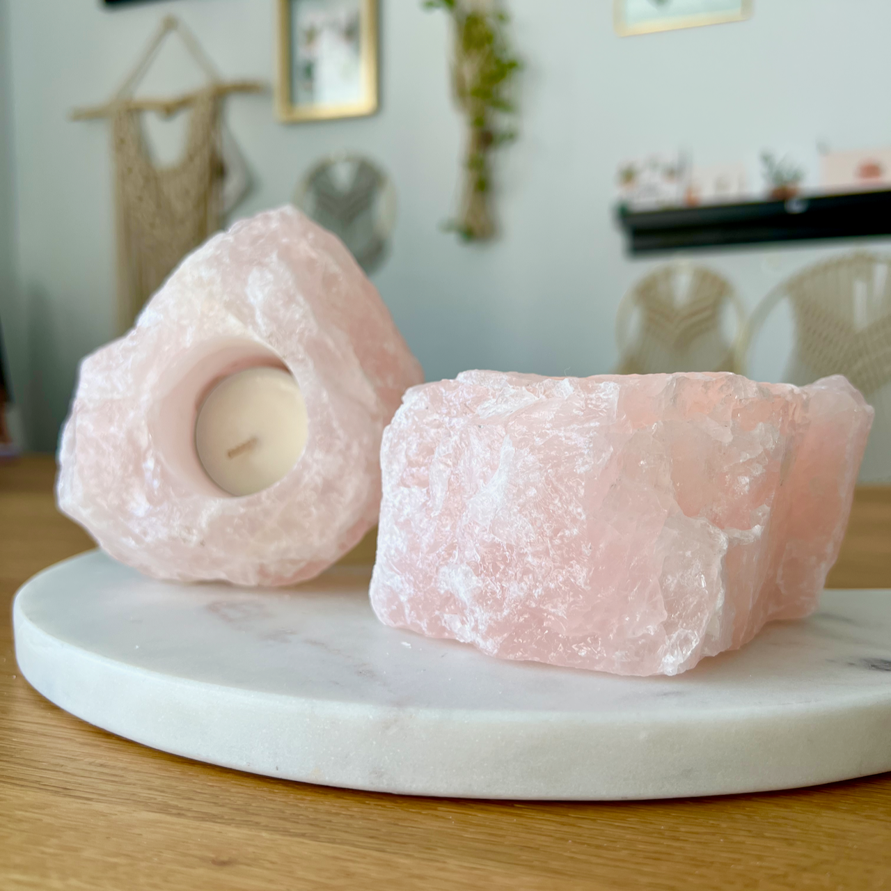 Rose Quartz Candleholder retailer