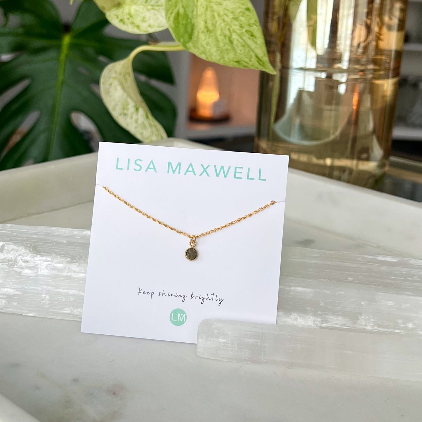 Labradorite Gold Necklace | Lisa Maxwell