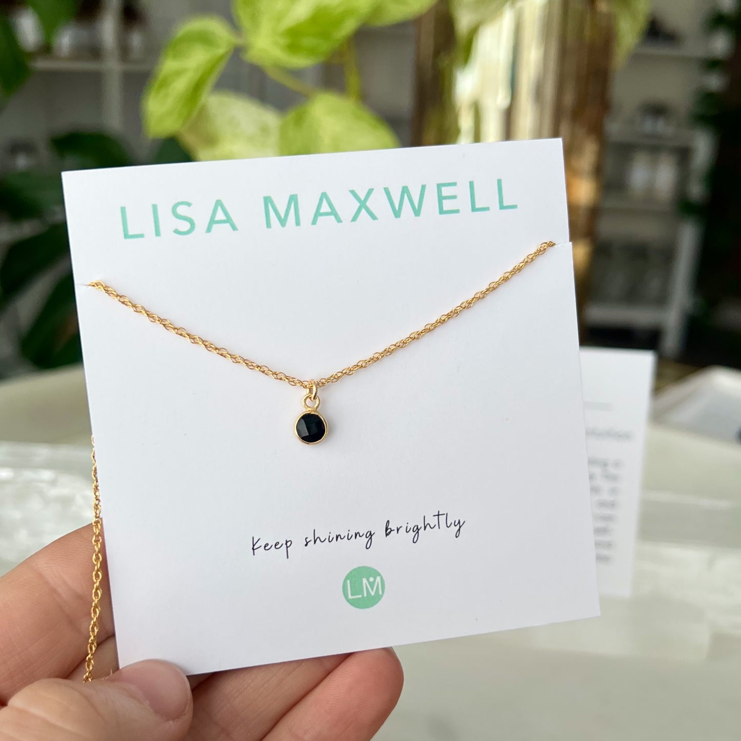 Onyx Gold Necklace | Lisa Maxwell