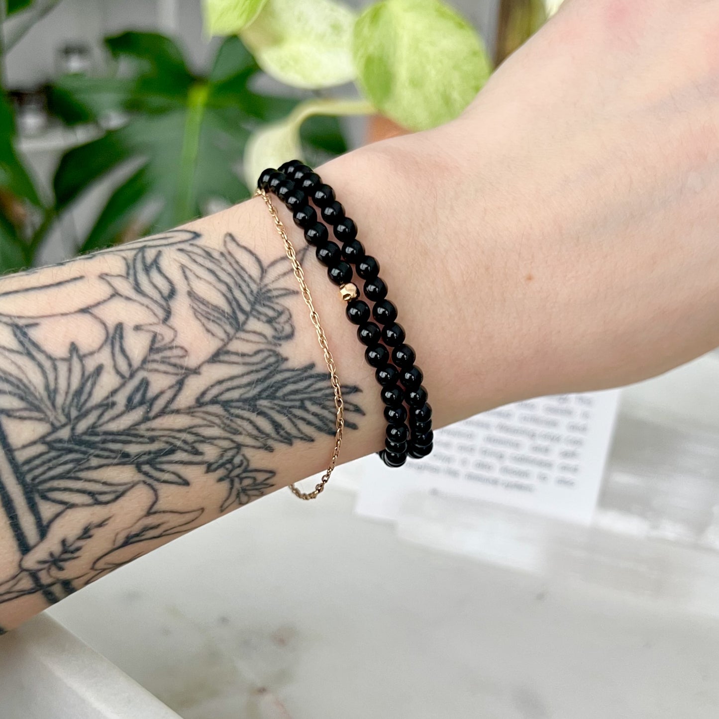 Onyx Dainty Gemstone Bracelet | Lisa Maxwell