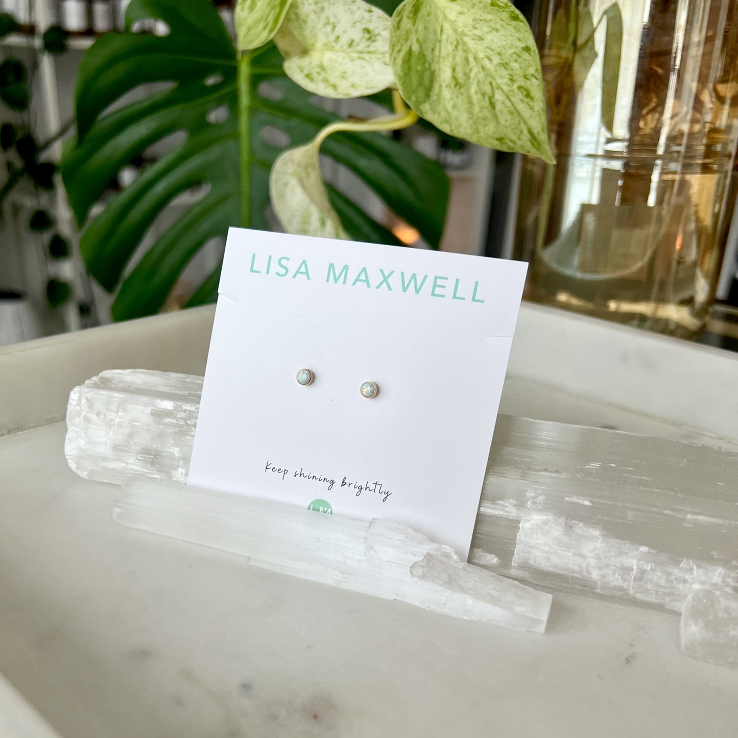 Opal Gold Earrings | Lisa Maxwell