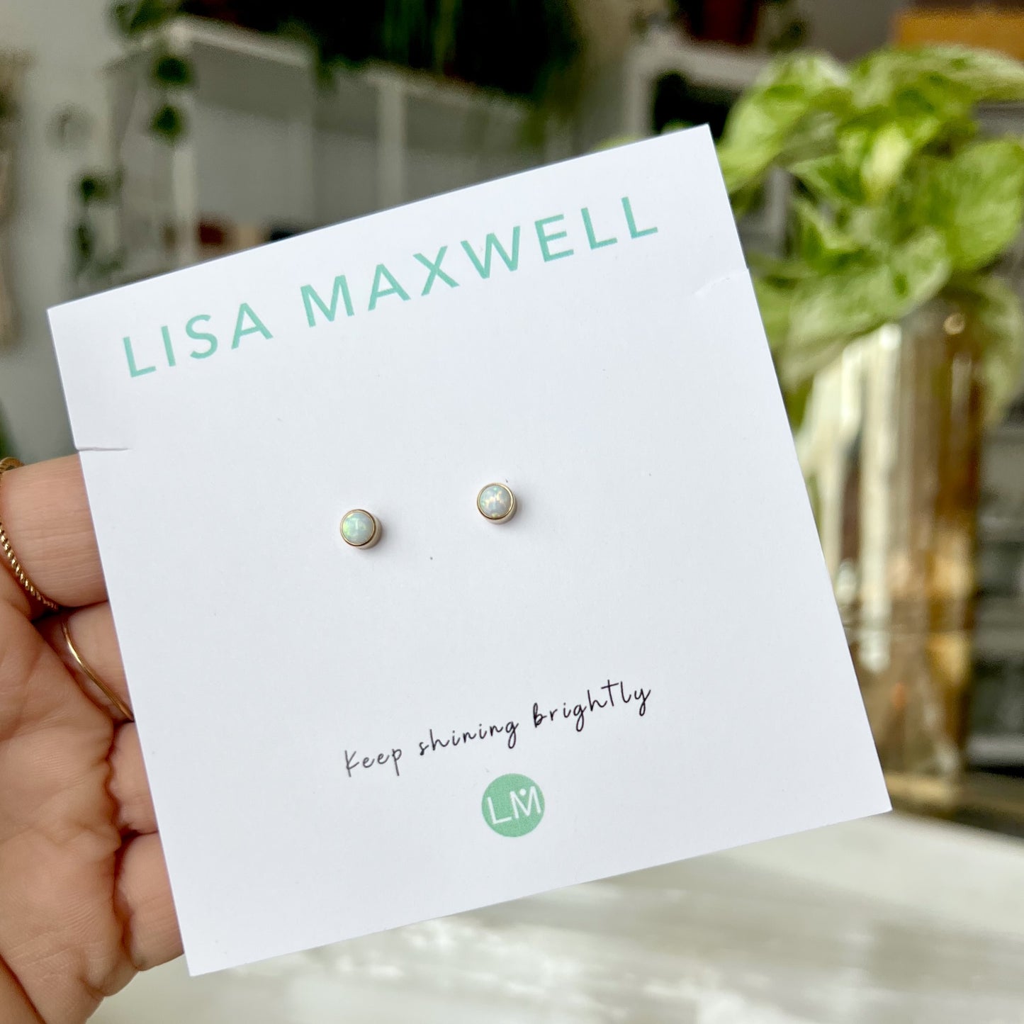 Opal Gold Earrings | Lisa Maxwell