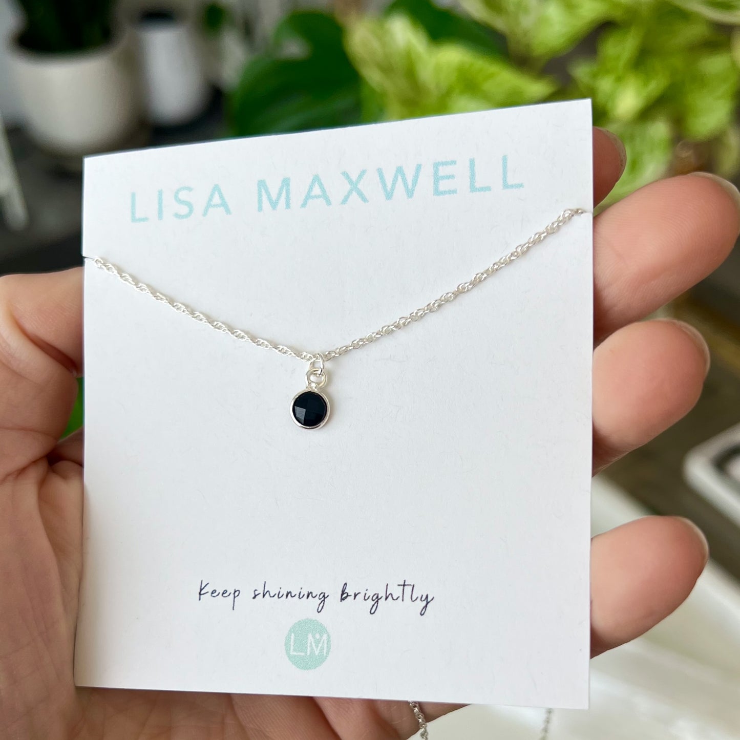 Onyx Silver Necklace | Lisa Maxwell