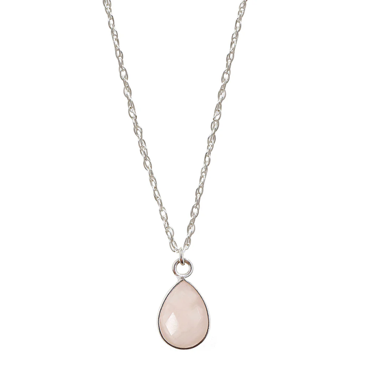 Rose Quartz Silver Necklace | Lisa Maxwell