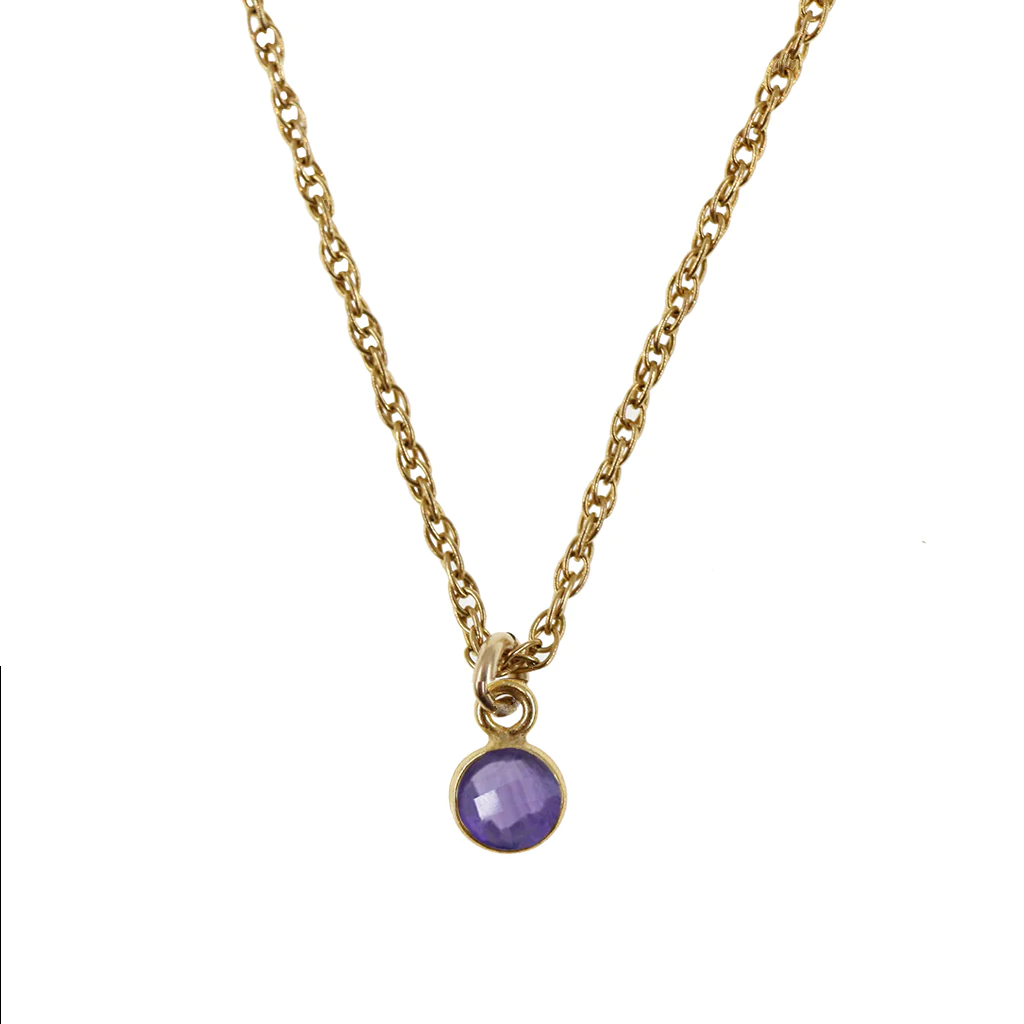 Amethyst Gold Necklace | Lisa Maxwell