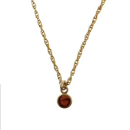Garnet Gold Necklace | Lisa Maxwell