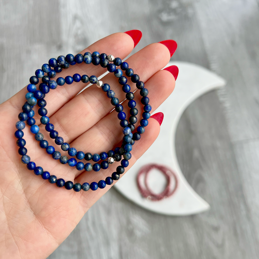 Lapis Lazuli Dainty Gemstone Bracelet | Lisa Maxwell