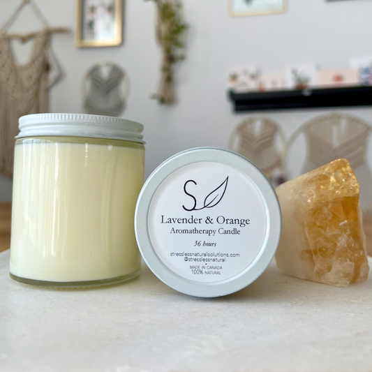 Lavender & Sweet Orange Aromatherapy Candle