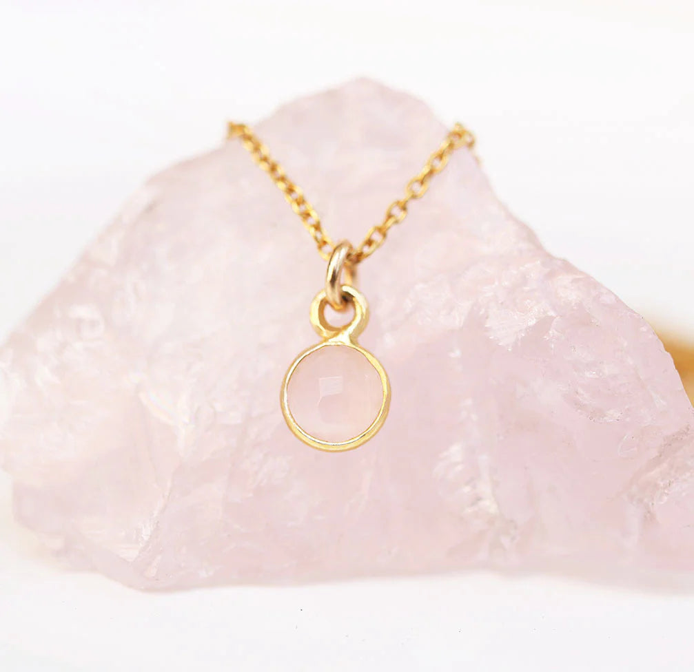 Rose Quartz Gold Necklace | Lisa Maxwell