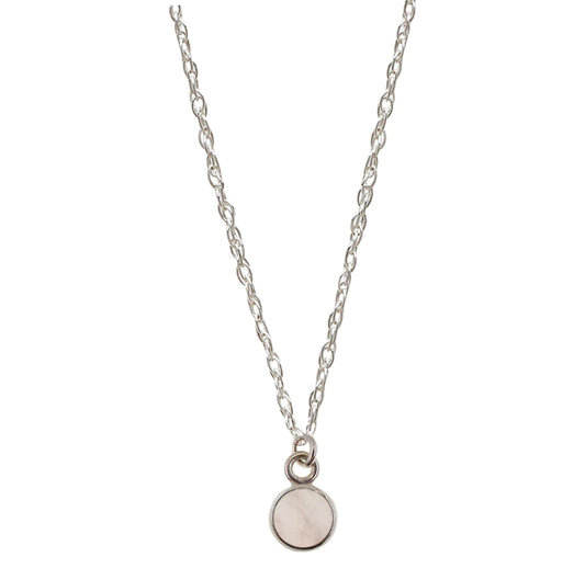 Rose Quartz Silver Necklace | Lisa Maxwell