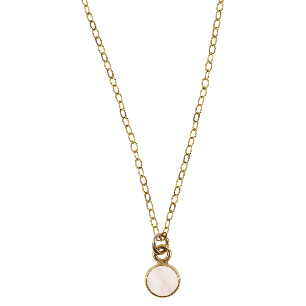 Rose Quartz Gold Necklace | Lisa Maxwell